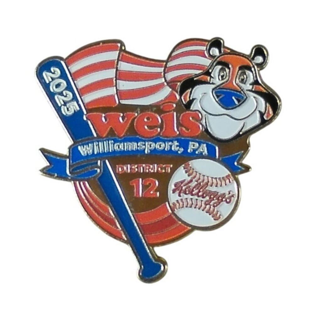 2025 Little League World Series District 12 Pin Weis/Kellogg's Williamsport PA